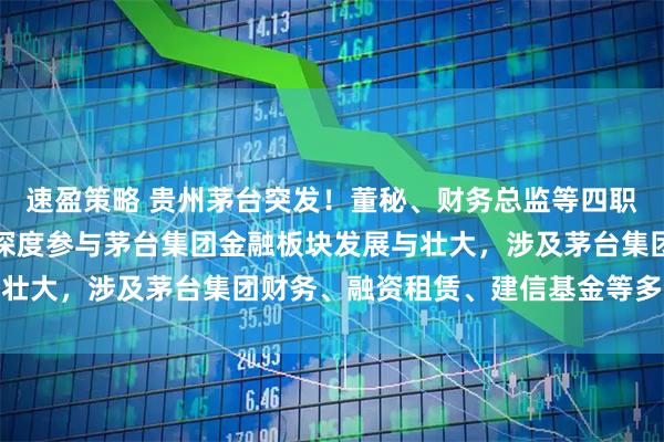 速盈策略 贵州茅台突发！董秘、财务总监等四职一肩挑的蒋焰被留置，深度参与茅台集团金融板块发展与壮大，涉及茅台集团财务、融资租赁、建信基金等多个板块