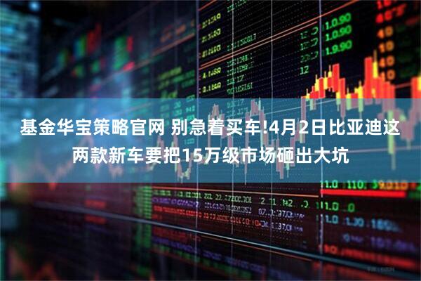 基金华宝策略官网 别急着买车!4月2日比亚迪这两款新车要把15万级市场砸出大坑